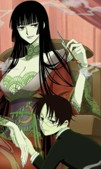 yuko and watanuki kimihiro from xxxholic anime season 1